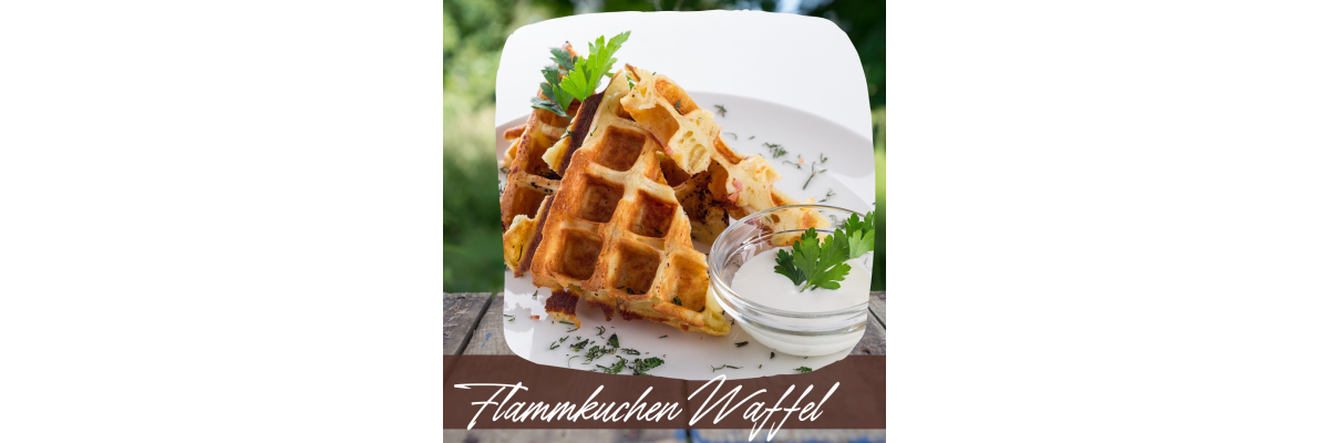 Flammkuchen Waffel - Elsässer Flammkuchenwaffel