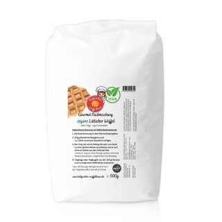 Gourmet Backmischung  Vegane Lütticher Waffel 0,5 kg