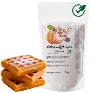 Kürbis Waffel Vegan